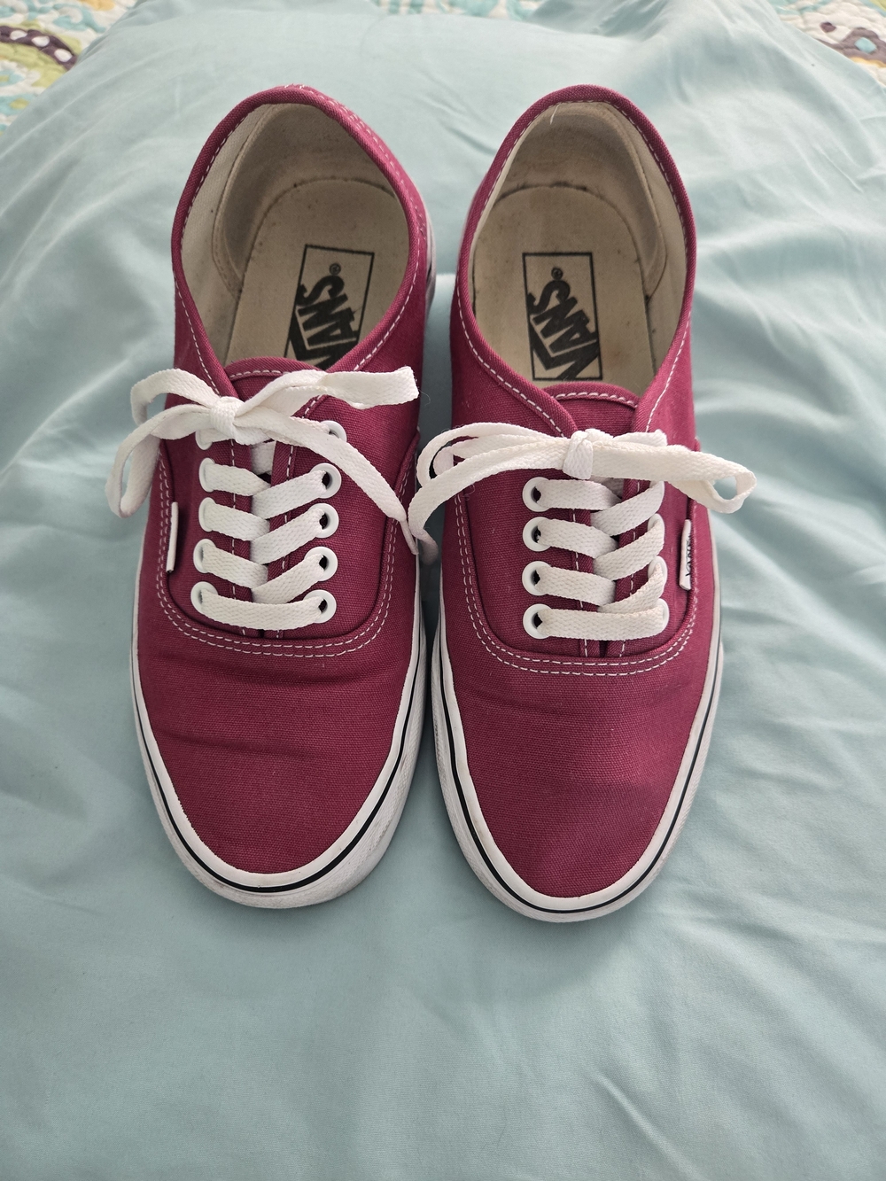 Vans Women’s Classic Lace-Up Sneakers in Berry Pink